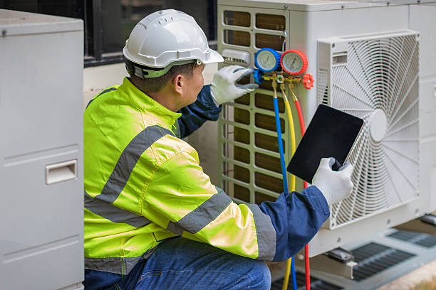 Professional Hvac Maintenance technician working in Rockville, MN